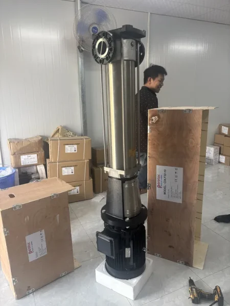 Bơm trục đứng Perotac bền nhờ vật liệu và kết cấu nào
