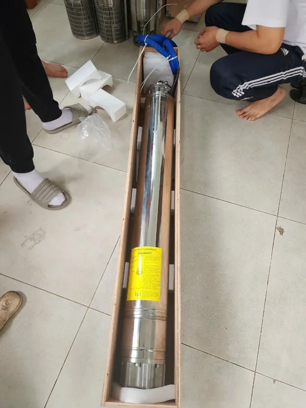 Cụm bơm chìm giếng khoan nhiều tầng cánh