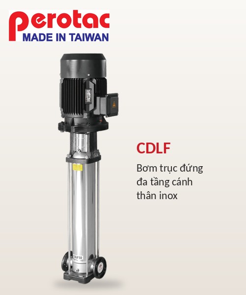 Bơm trục đứng Perotac CDLF inox